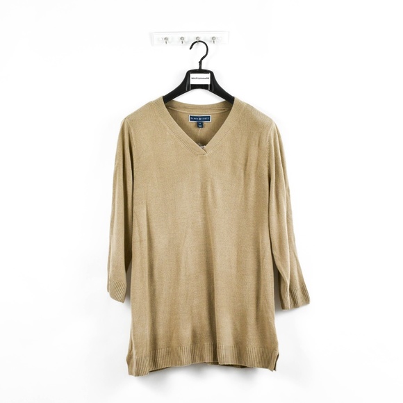 Karen Scott Plus V-Neck Ribbed Pullover Sweater - Picture 2 of 6